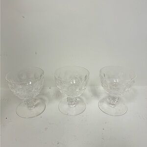 Waterford Colleen Glass Goblets Set of 3
